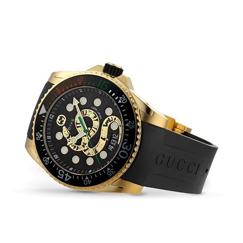 gucci snake watch mens|gucci dive watch 45mm.